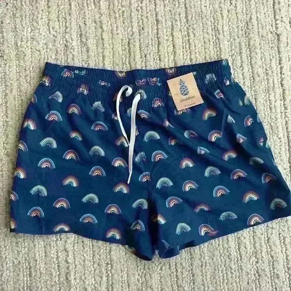 Chubbies L Rainbow Unlined Swim Shorts L 4” Inseam - Picture 1 of 3